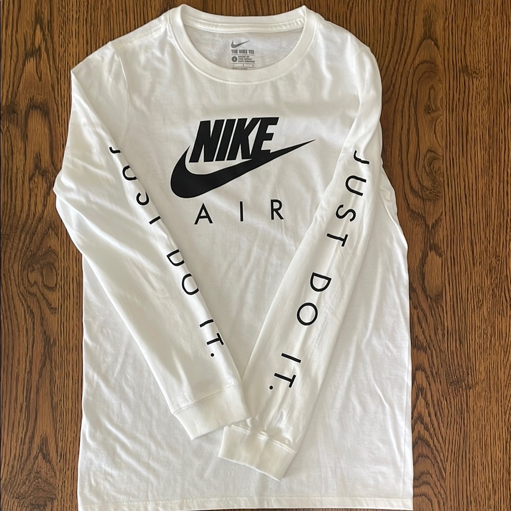 Nike White Long Sleeve Shirt